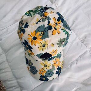 Kate Spade Floral Cap - Yellow, Blue, Green